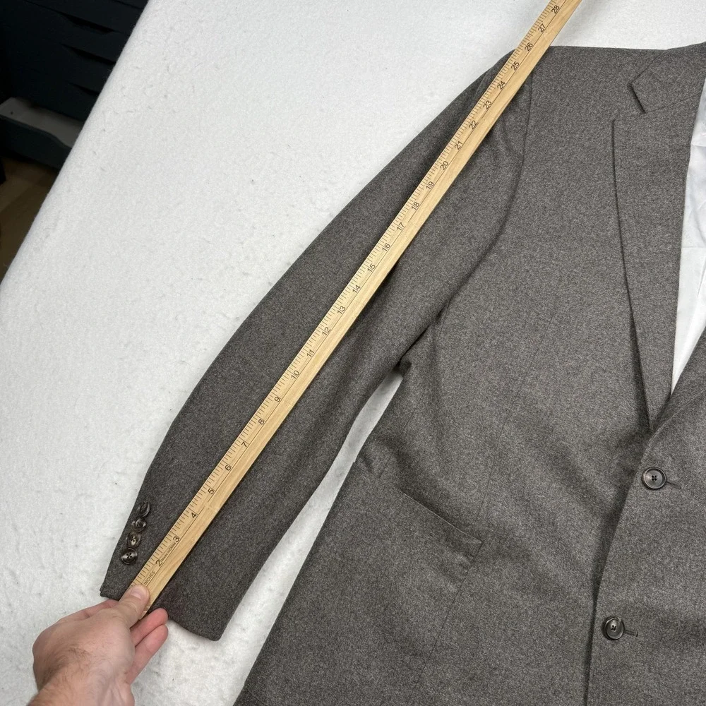 Caruso Suit Mens IT 54 (44 US) 36x31 Brown Wool Superfine 100s 2 Piece Italy